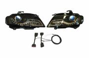 Bi-Xenon/LED Headlights - Retrofit - Audi A5 8T w/Daylight